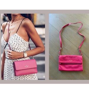 💕 Kate Spade Vibrant Pink Crossbody Bag